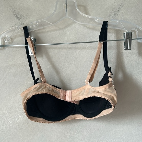 Mimi Holliday silk balconet bra 32C lace bows - Picture 3 of 8